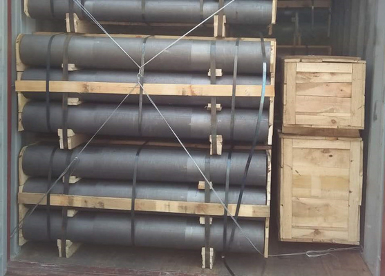 Elektroda Grafit Grade Ash RP Rendah Dengan Puting Kekuatan Mekanik Tinggi