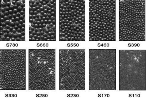 Black / Grey Color Metal Alloy Cast Steel Shot S550 Untuk Perawatan Permukaan